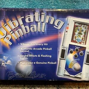 Vintage Excalibur Vibrating Pinball Executive Electronic Hand Held Game Works